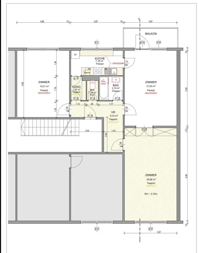 3-Zimmer-Wohnung mieten in Wien – 89,3 m², € 1.499 – Bild 14 von 14