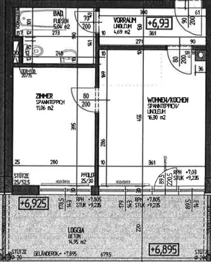 2-Zimmer-Wohnung mieten in Linz – 37 m², € 603 – Bild 11 von 11