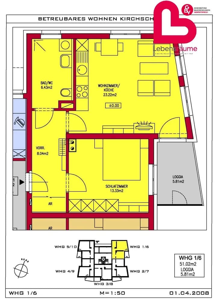 2-Zimmer-Wohnung mieten in Urfahr-Umgebung – 57 m², € 623 – Bild 11 von 11