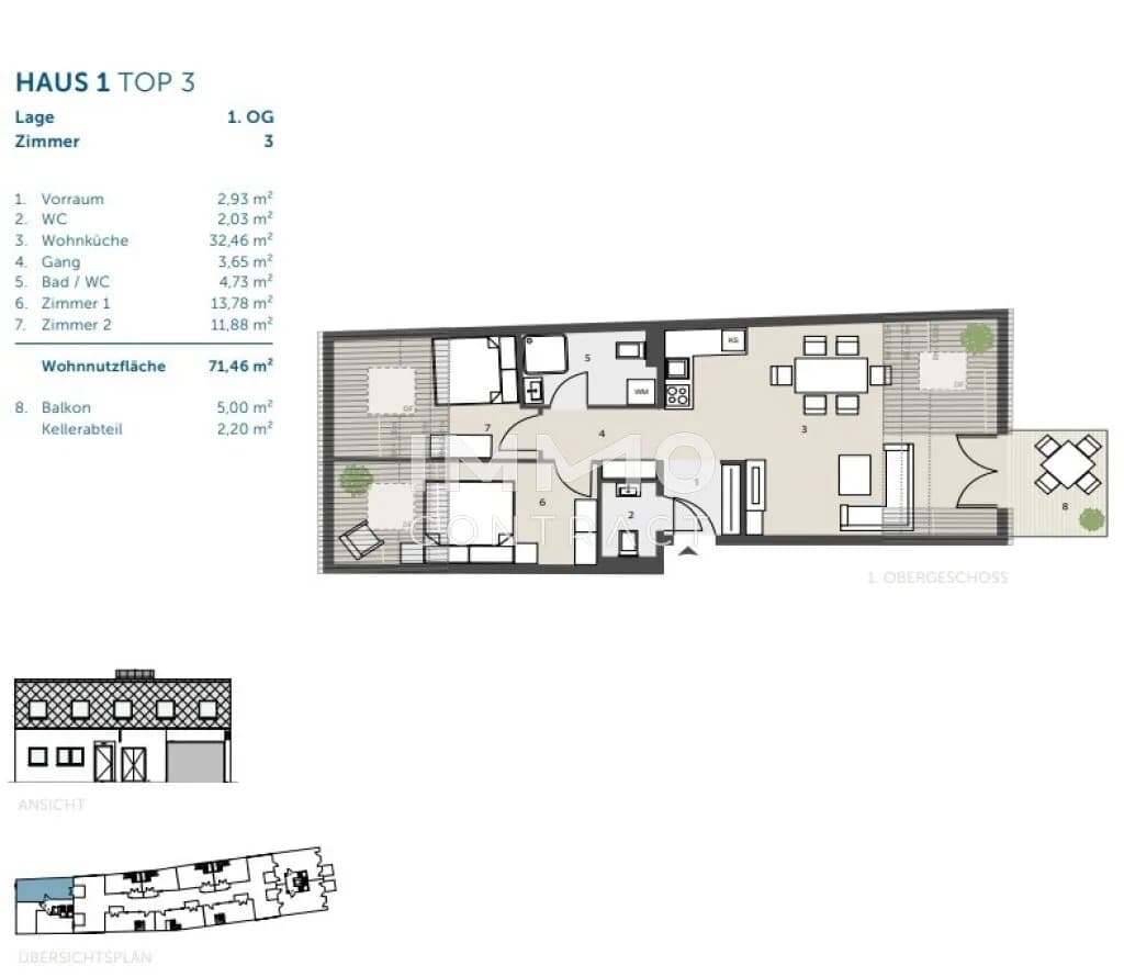 3-Zimmer-Wohnung kaufen in Wien – 71,46 m², € 412.000 – Bild 6 von 6