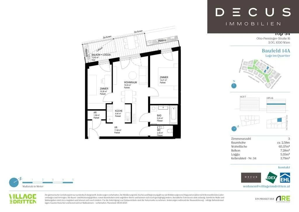3-Zimmer-Wohnung kaufen in Wien – 65,37 m², € 555.000 – Bild 10 von 10