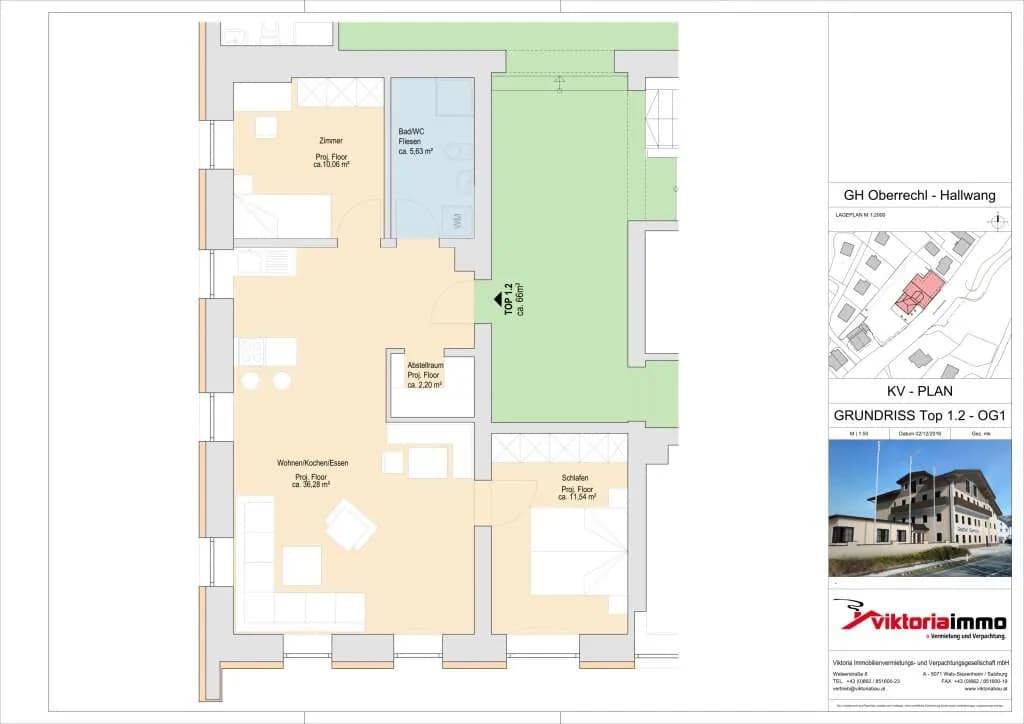 3-Zimmer-Wohnung kaufen in Salzburg-Umgebung – 65,71 m², € 248.000 – Bild 2 von 5