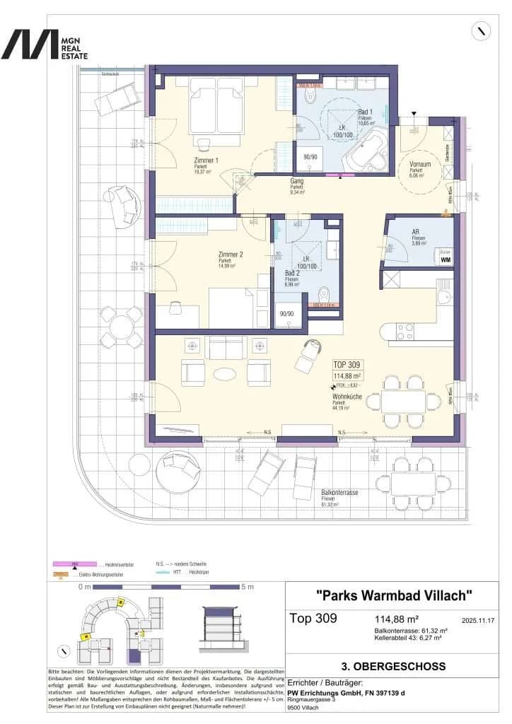 3-Zimmer-Wohnung kaufen in Villach – 114,88 m², € 977.000 – Bild 12 von 13