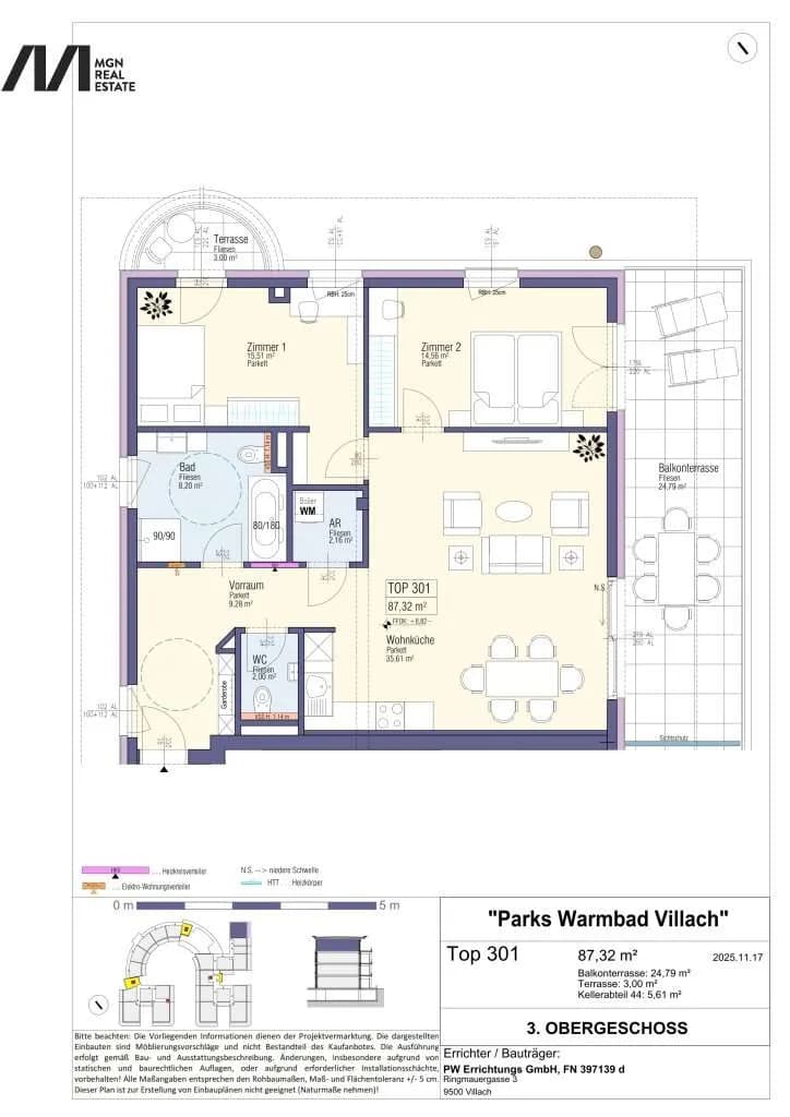 3-Zimmer-Wohnung kaufen in Villach – 87,32 m², € 718.000 – Bild 12 von 13