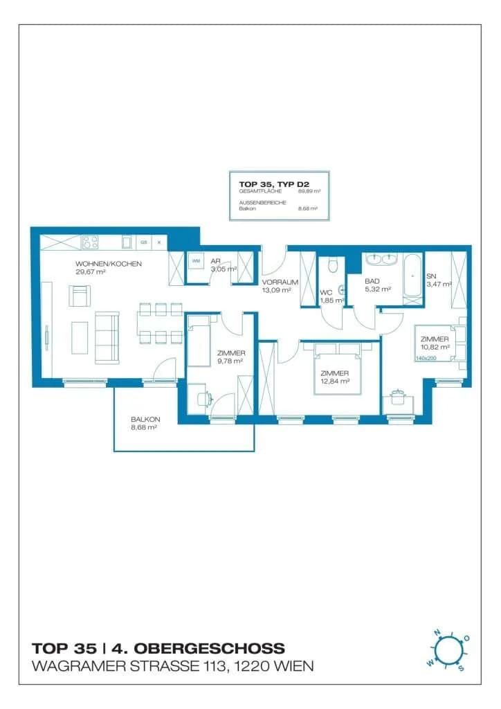 4-Zimmer-Wohnung kaufen in Wien – 89,89 m², € 647.438 – Bild 15 von 15