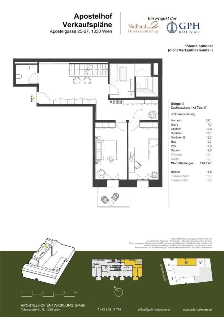 3-Zimmer-Wohnung kaufen in Wien – 123,6 m², € 1.230.500 – Bild 55 von 56