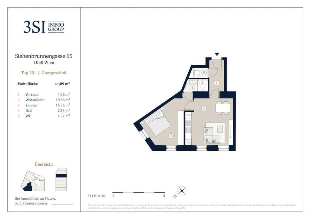 2-Zimmer-Wohnung kaufen in Wien – 43,15 m², € 359.000 – Bild 21 von 21