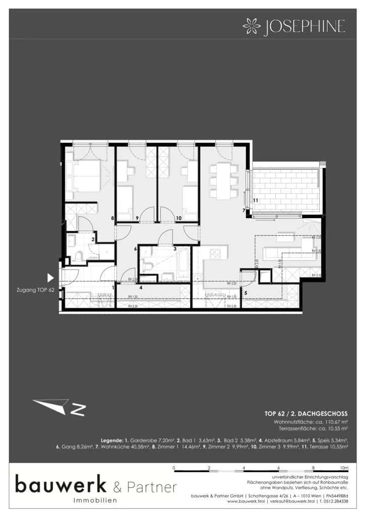 4-Zimmer-Wohnung kaufen in Wien – 111,94 m², € 1.188.800 – Bild 10 von 11