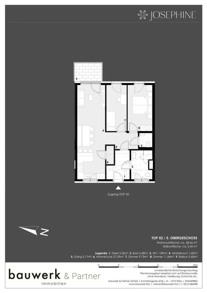 3-Zimmer-Wohnung kaufen in Wien – 68,66 m², € 688.900 – Bild 10 von 11