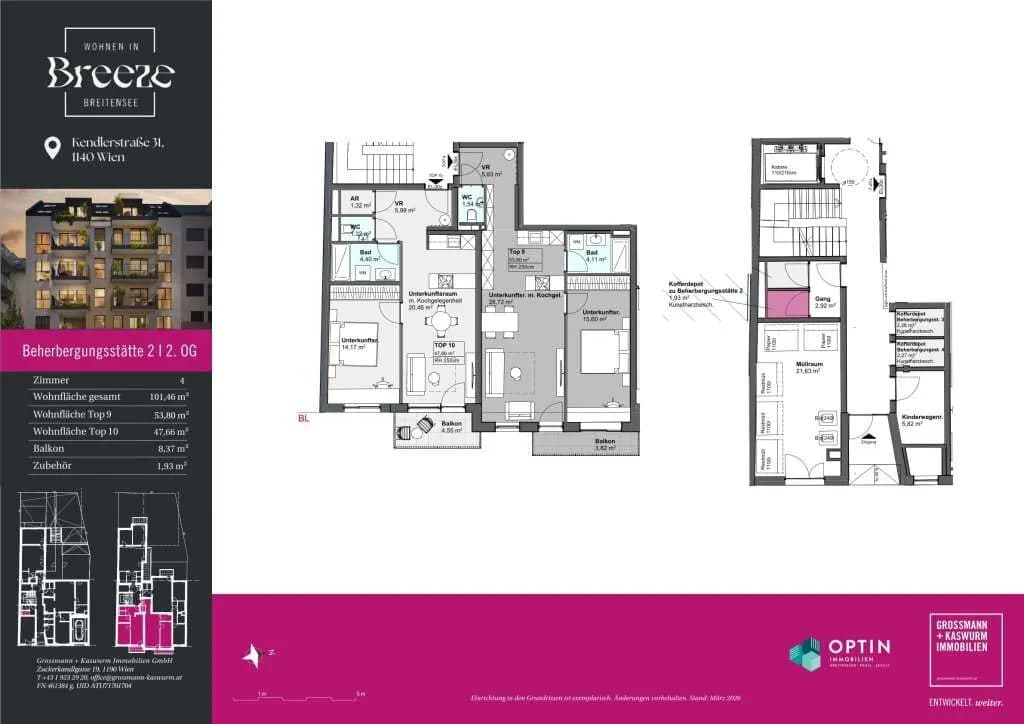 2-Zimmer-Wohnung kaufen in Wien – 53,8 m², € 388.020 – Bild 14 von 14