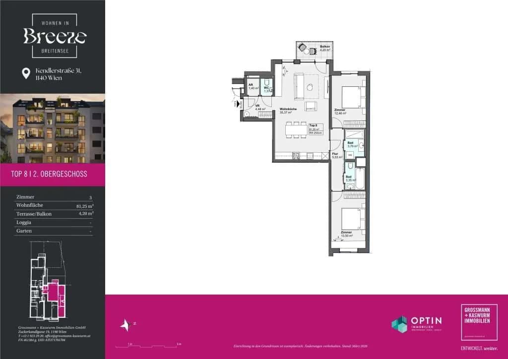 3-Zimmer-Wohnung kaufen in Wien – 81,25 m², € 542.000 – Bild 13 von 13