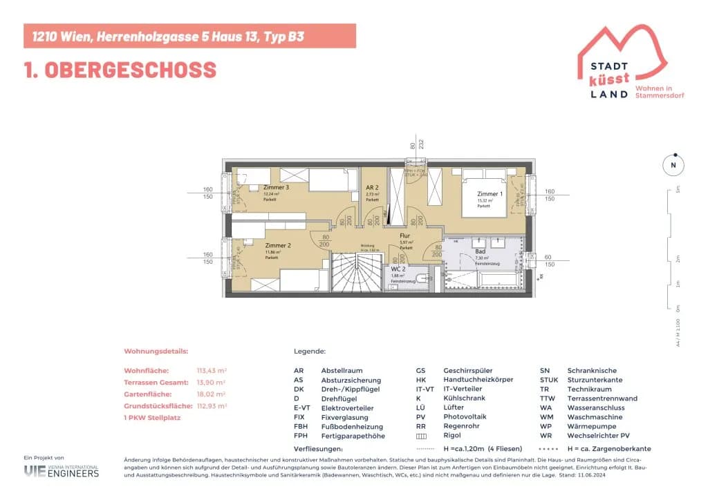 5-Zimmer-Haus kaufen in Wien – 114 m², € 589.900 – Bild 21 von 22