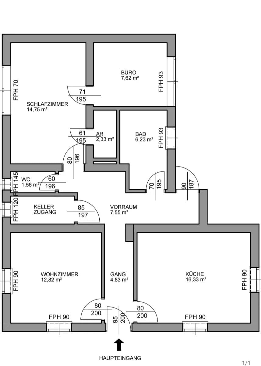 3-Zimmer-Wohnung mieten in Neunkirchen – 75 m², € 500 – Bild 3 von 11