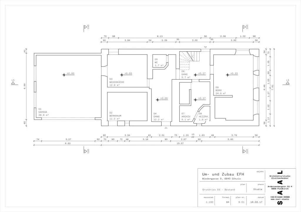 8-Zimmer-Haus kaufen in Feldkirch – 264 m², € 670.000 – Bild 43 von 45