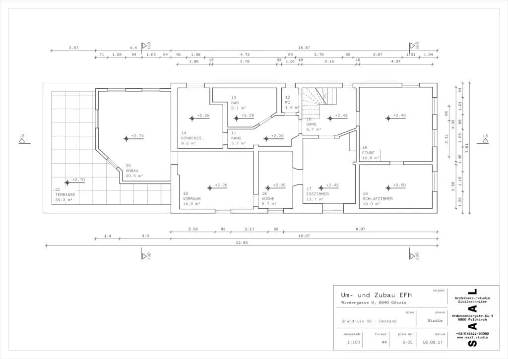 8-Zimmer-Haus kaufen in Feldkirch – 264 m², € 670.000 – Bild 44 von 45
