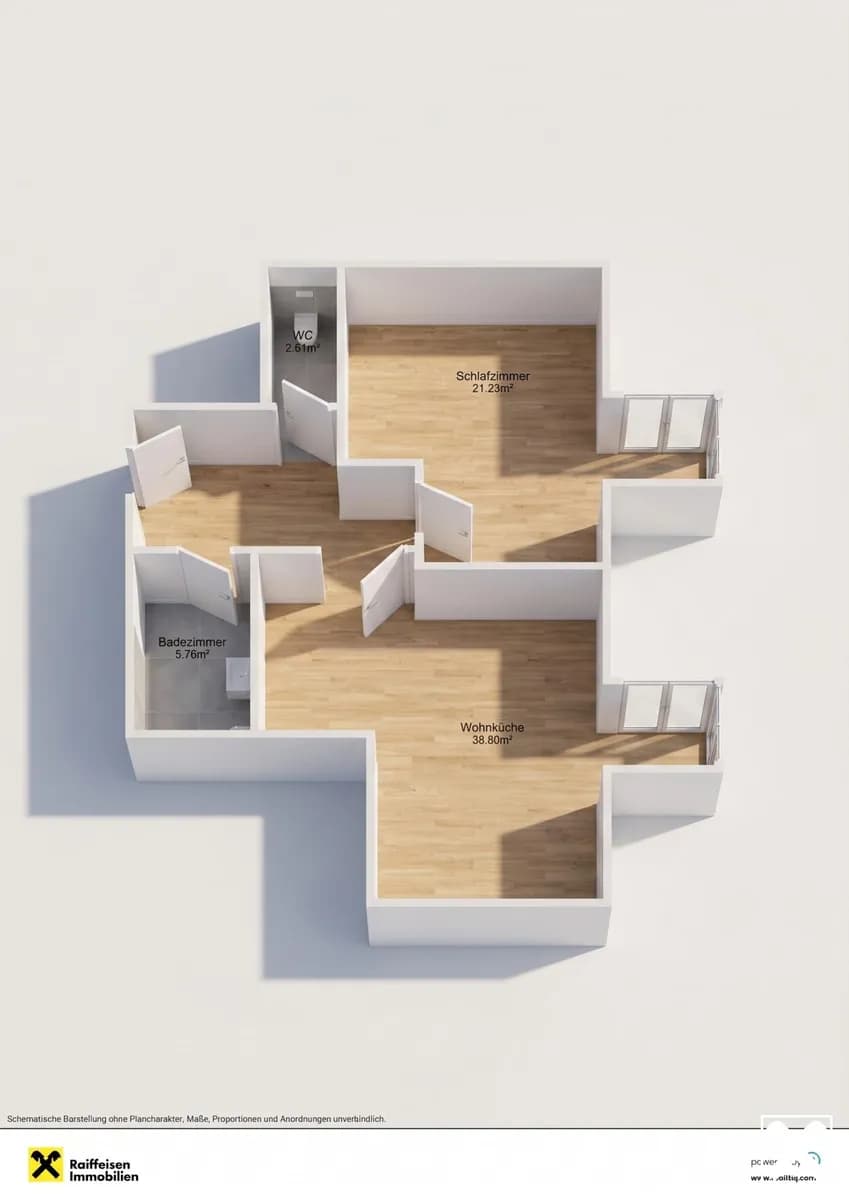 2-Zimmer-Wohnung kaufen in Scheibbs – 70,63 m², € 177.100 – Bild 12 von 12