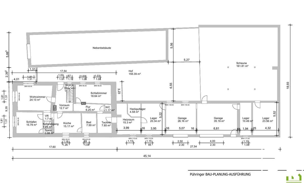 8-Zimmer-Gewerbeimmobilie kaufen in Rohrbach – 260 m², € 429.000 – Bild 34 von 35