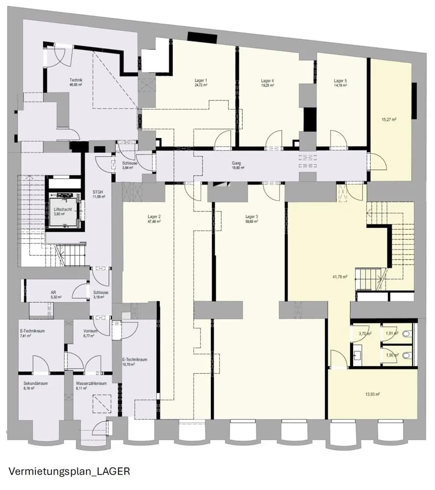 Gewerbeimmobilie mieten in Wien – 1 346 m² – Bild 5 von 9