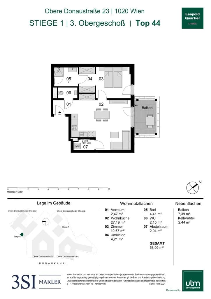 2-Zimmer-Wohnung kaufen in Wien – 53,09 m², € 494.000 – Bild 18 von 18