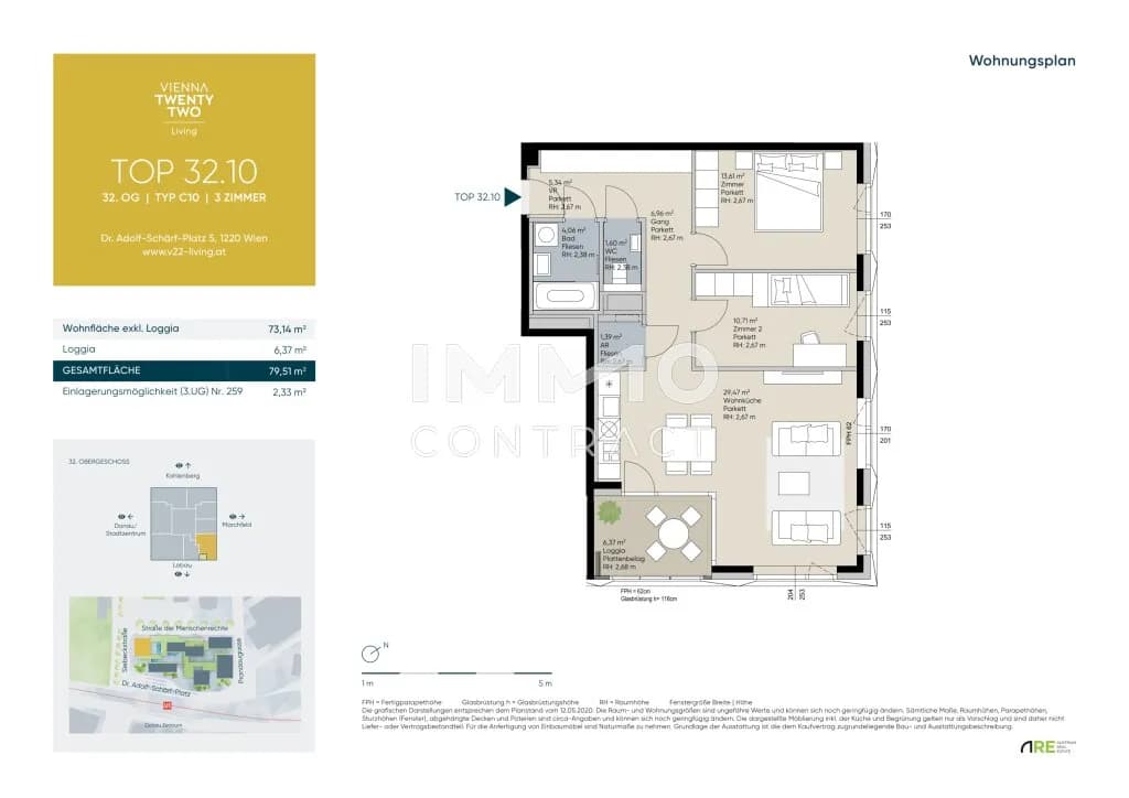 3-Zimmer-Wohnung kaufen in Wien – 73,14 m², € 799.000 – Bild 21 von 21