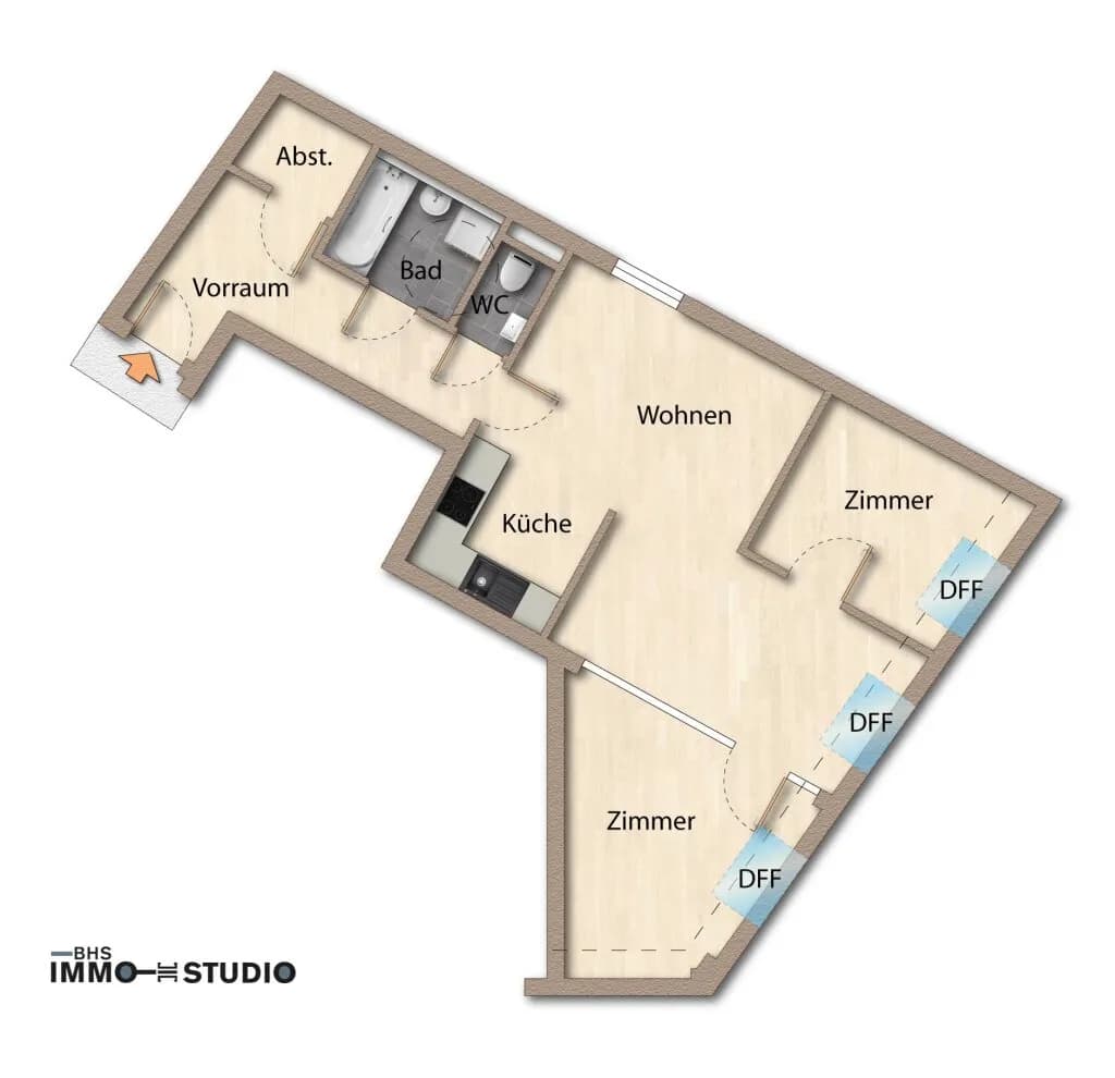 3-Zimmer-Wohnung kaufen in Graz – 79 m², € 228.900 – Bild 11 von 12