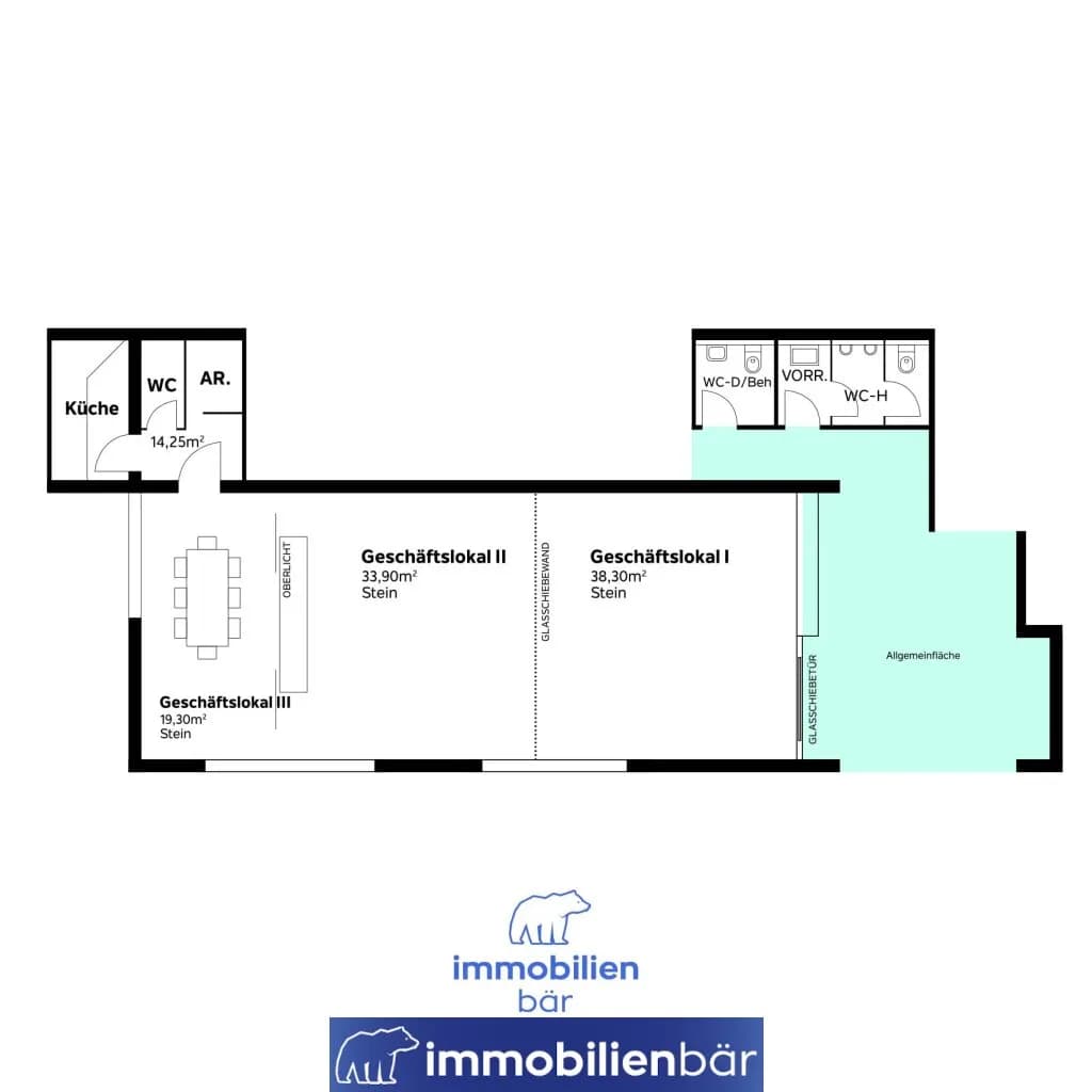 2-Zimmer-Gewerbeimmobilie mieten in Schärding – 106 m², € 833 – Bild 18 von 19