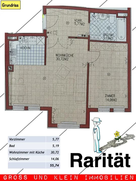 2-Zimmer-Wohnung kaufen in Wien – 57 m², € 359.000 – Bild 13 von 26