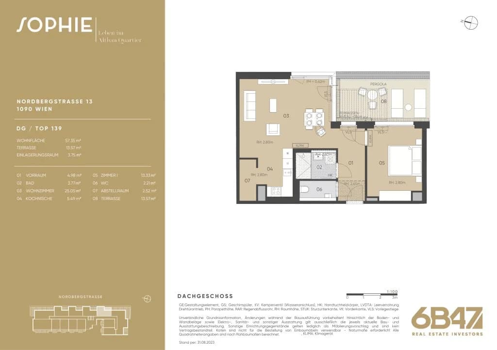 2-Zimmer-Wohnung kaufen in Wien – 57,35 m², € 750.000 – Bild 13 von 13