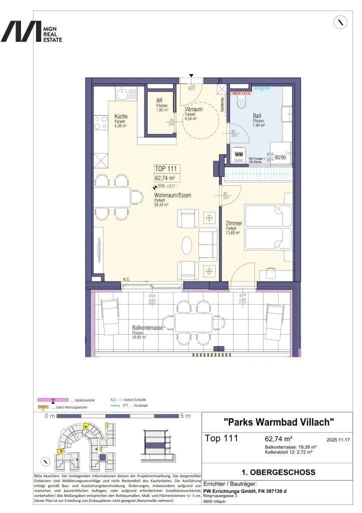 2-Zimmer-Wohnung kaufen in Villach – 62,74 m², € 378.000 – Bild 12 von 13
