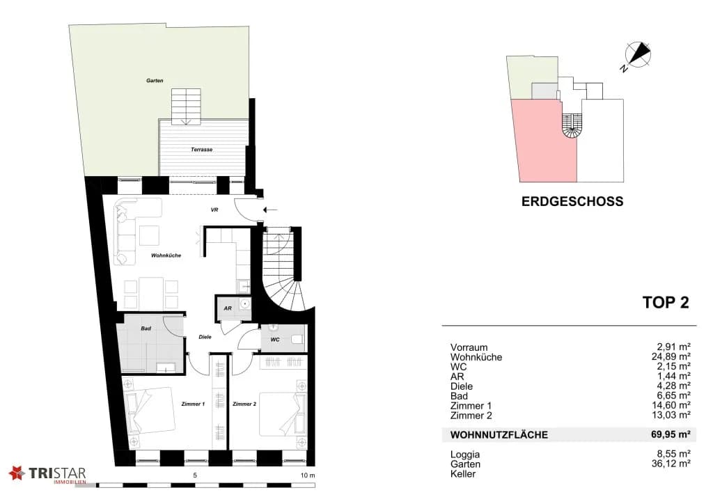 3-Zimmer-Wohnung kaufen in Wien – 75,52 m², € 449.000 – Bild 18 von 22