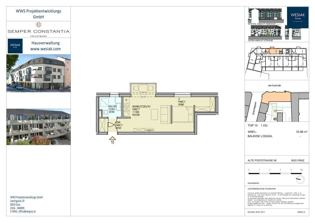 1-Zimmer-Wohnung kaufen in Graz – 34 m², € 141.017 – Bild 13 von 13