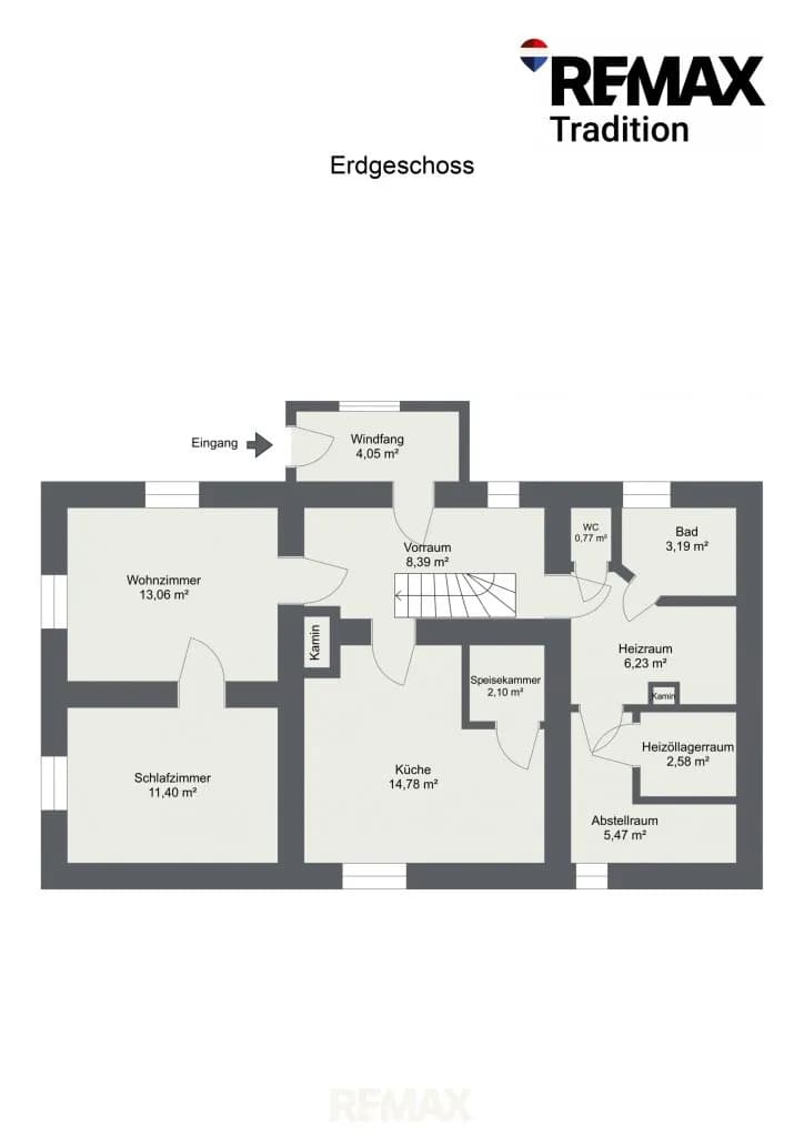 6-Zimmer-Haus kaufen in Leoben – 137 m², € 159.000 – Bild 23 von 24