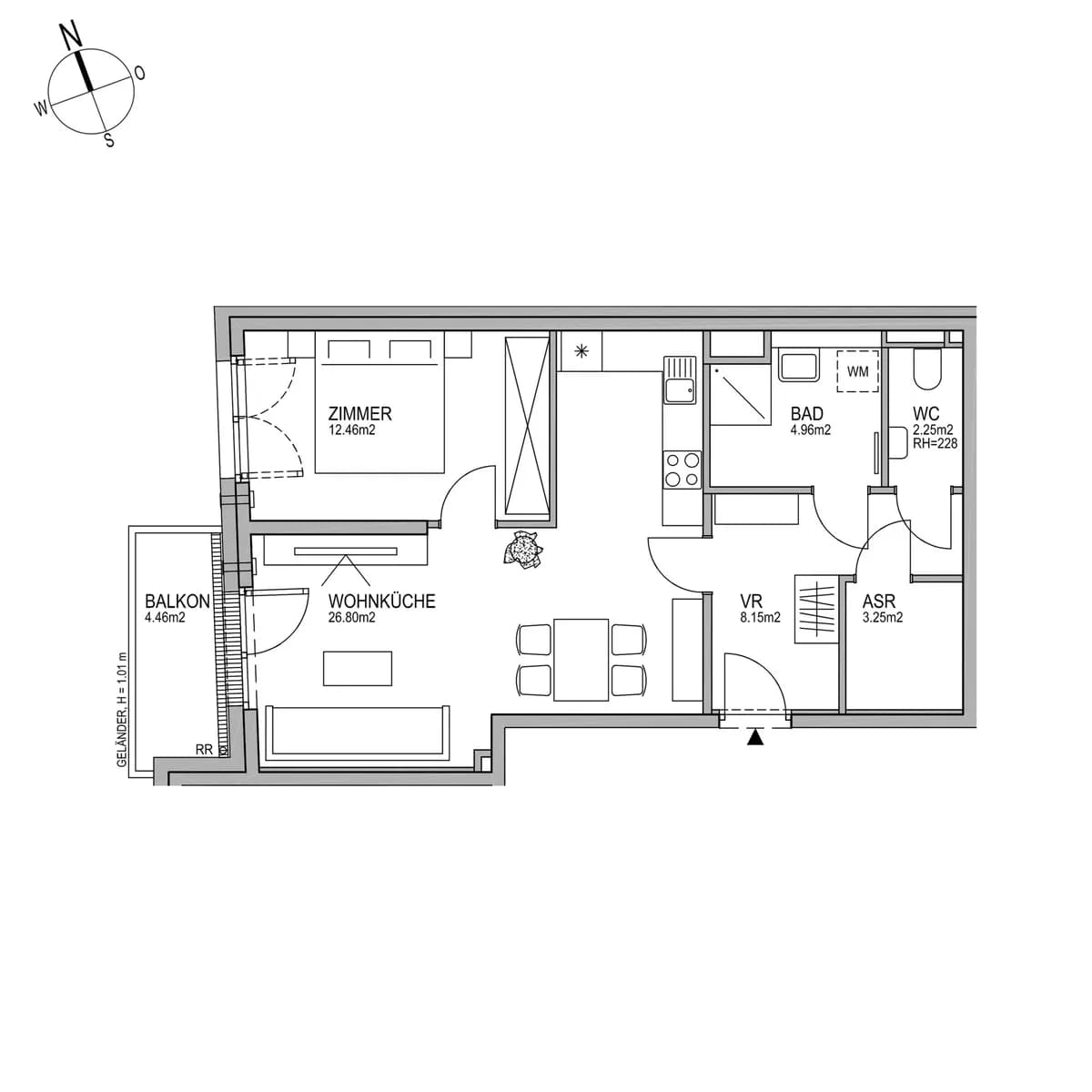 2-Zimmer-Wohnung kaufen in Wien – 57,87 m², € 330.216 – Bild 7 von 8