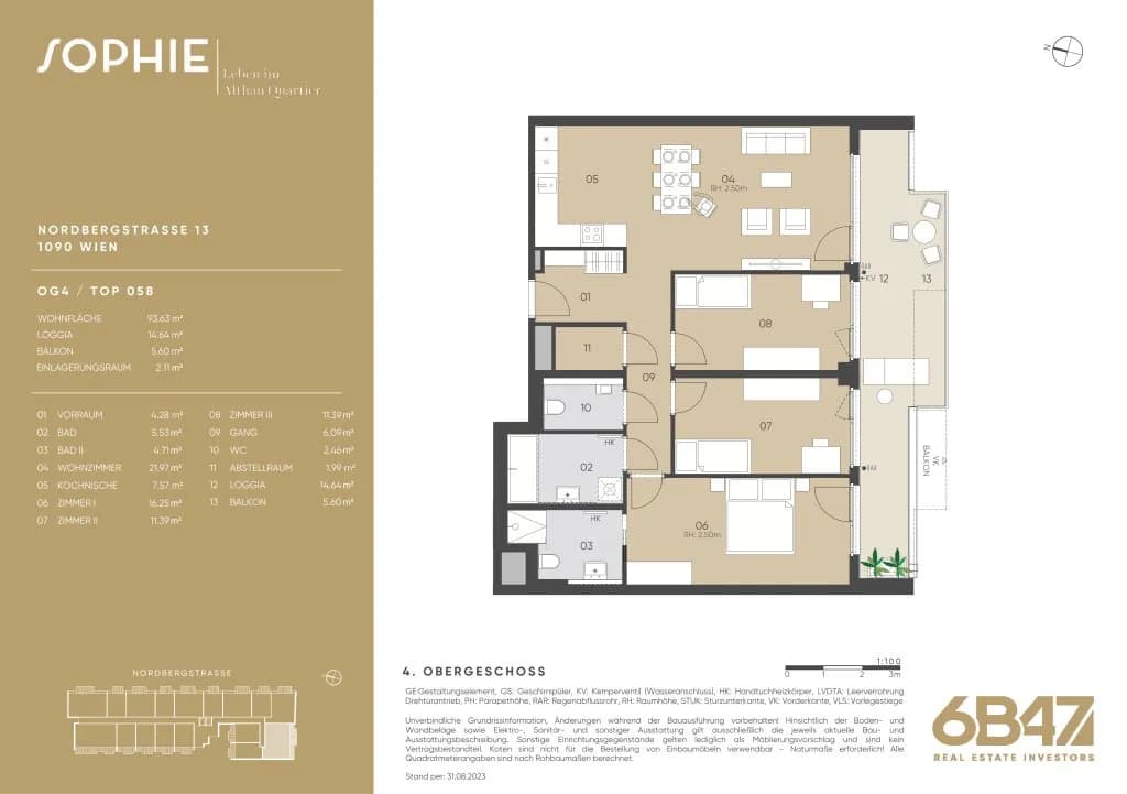 4-Zimmer-Wohnung kaufen in Wien – 93,63 m², € 762.800 – Bild 14 von 14