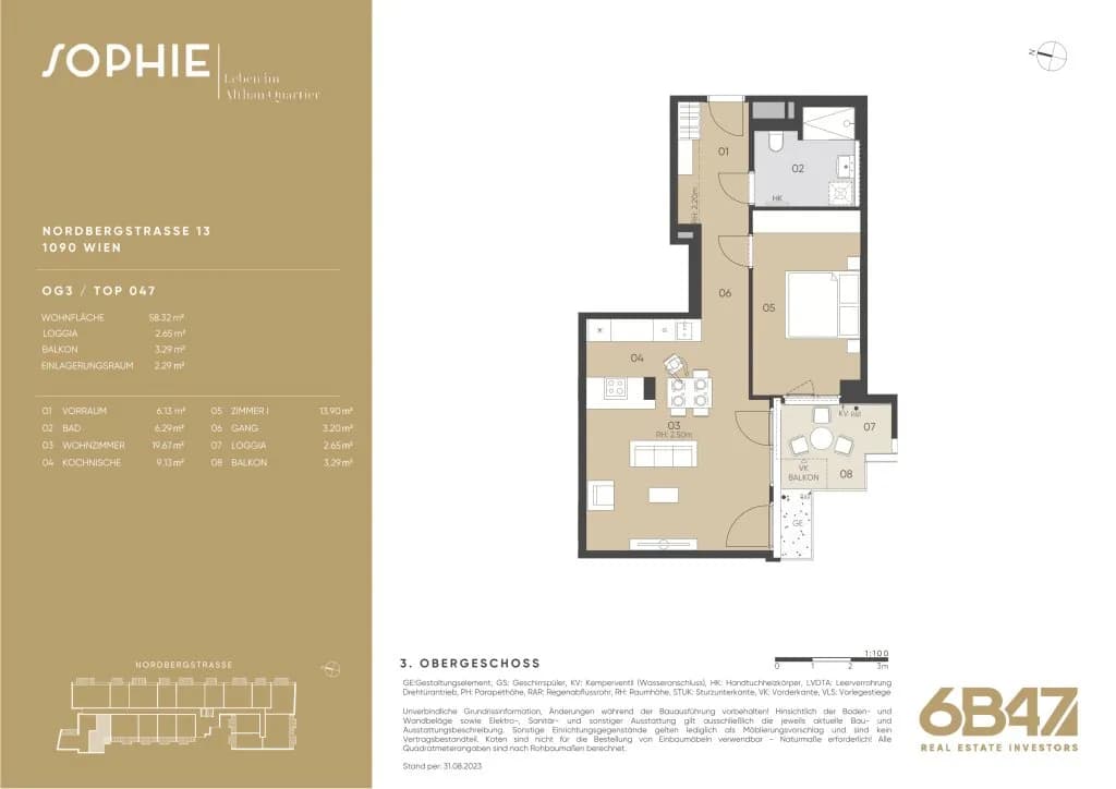 2-Zimmer-Wohnung kaufen in Wien – 58,32 m², € 463.100 – Bild 14 von 14