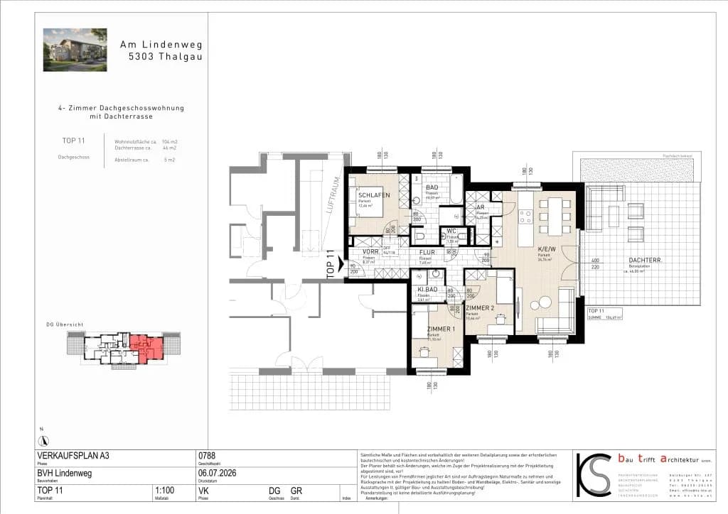 4-Zimmer-Wohnung kaufen in Salzburg-Umgebung – 104 m², € 649.000 – Bild 4 von 4