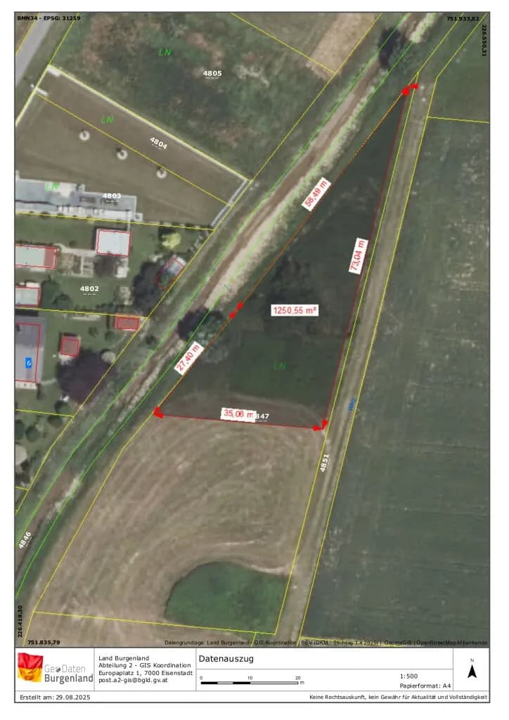 Grundstück kaufen in Oberwart – 900 m², € 26.000 – Bild 3 von 4