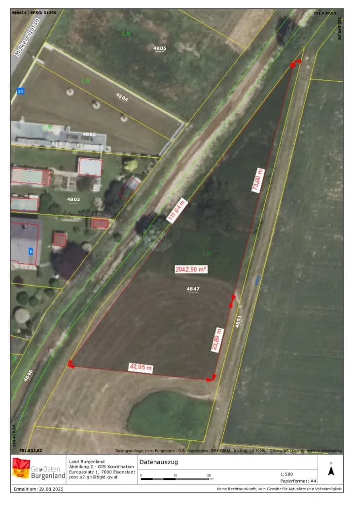 Grundstück kaufen in Oberwart – 900 m², € 26.000 – Bild 4 von 4