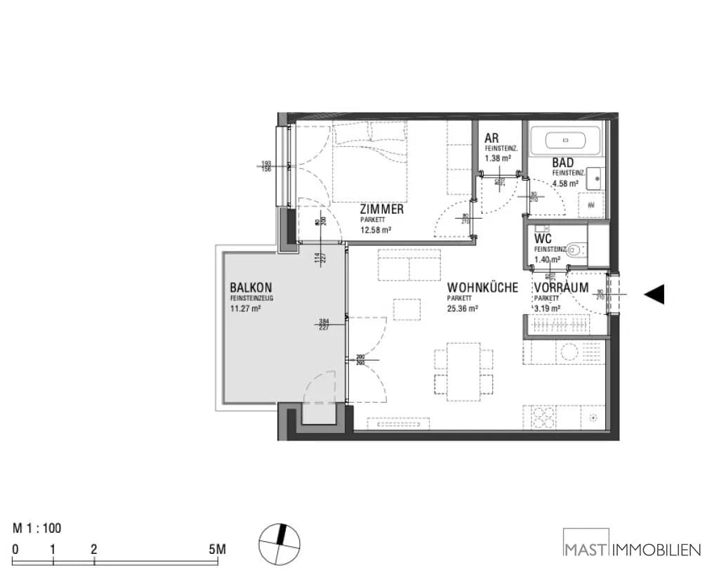 2-Zimmer-Wohnung kaufen in Wien – 48,48 m², € 342.000 – Bild 11 von 11