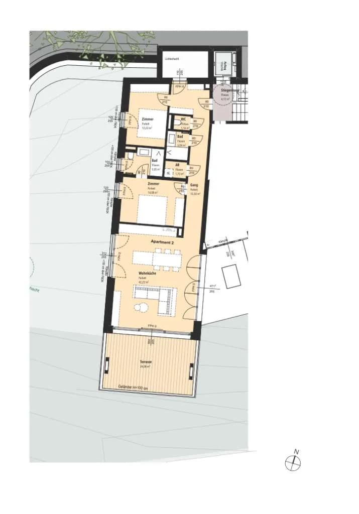 3-Zimmer-Wohnung kaufen in Villach Land – 92 m², € 1.179.900 – Bild 2 von 6