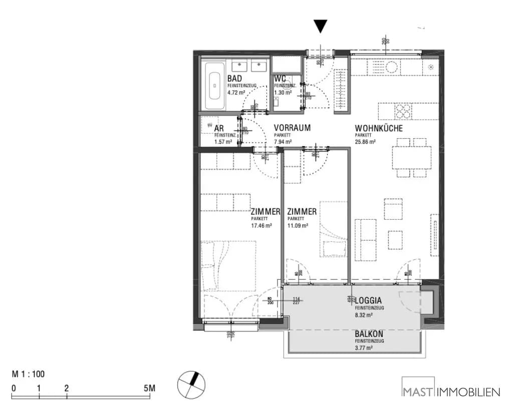 3-Zimmer-Wohnung kaufen in Wien – 78,21 m², € 501.000 – Bild 11 von 11