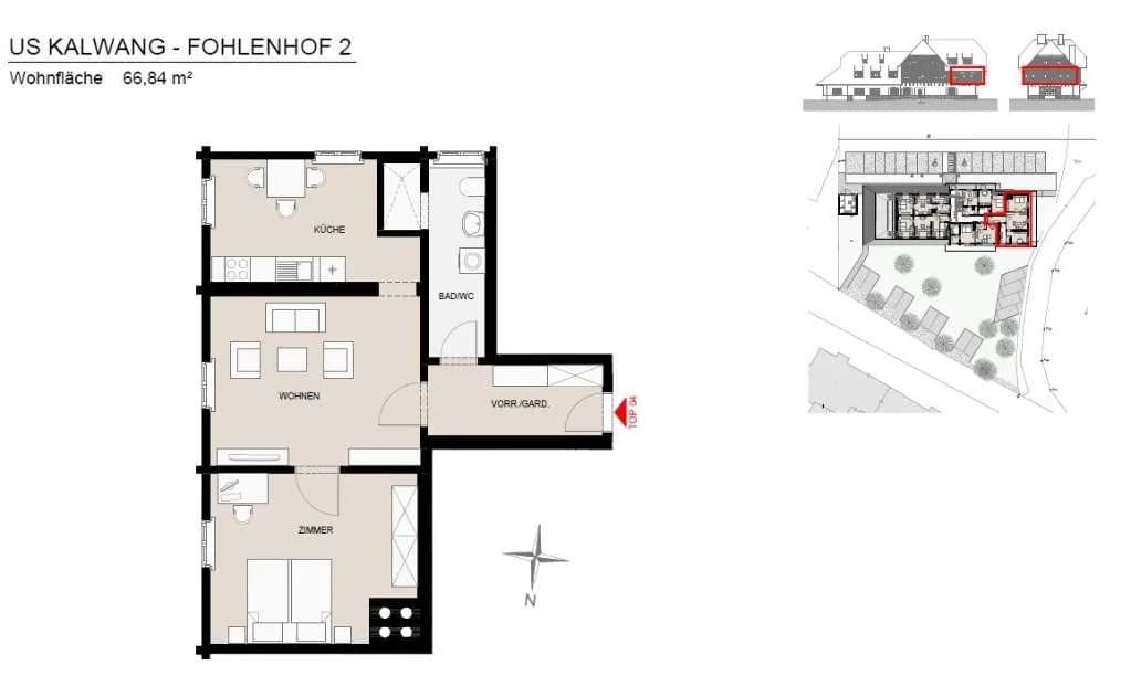 Wohnung mieten in Leoben – 66,84 m², € 798 – Bild 4 von 6