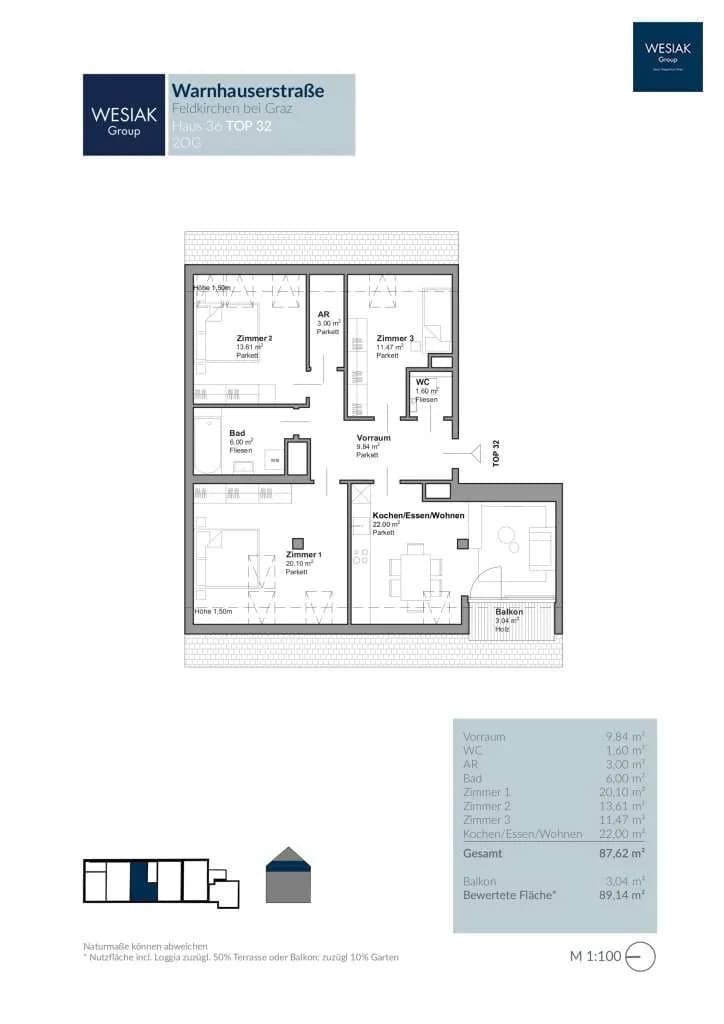 4-Zimmer-Wohnung kaufen in Graz-Umgebung – 87,62 m², € 249.900 – Bild 32 von 32