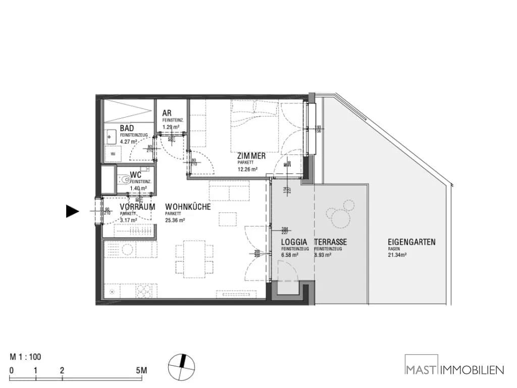 2-Zimmer-Wohnung kaufen in Wien – 55,33 m², € 363.000 – Bild 11 von 11