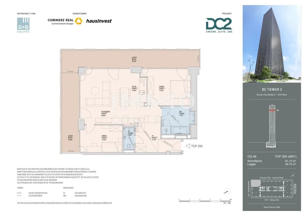 3-Zimmer-Wohnung mieten in Wien – 81,1 m², € 2.800 – Bild 14 von 14