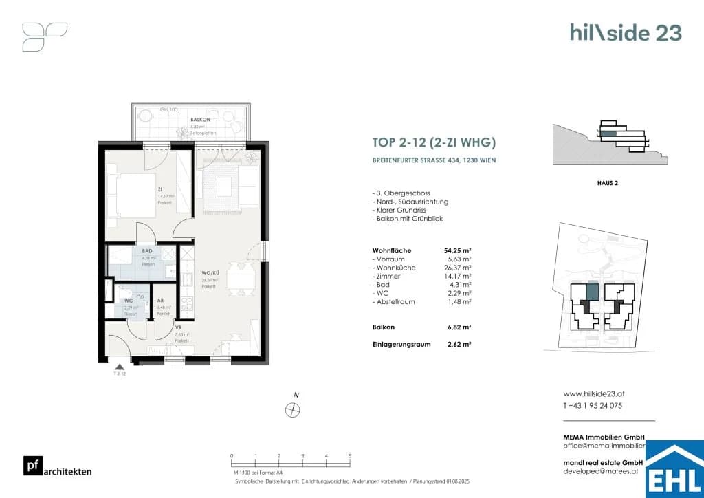 2-Zimmer-Wohnung kaufen in Wien – 54,25 m², € 374.500 – Bild 10 von 10