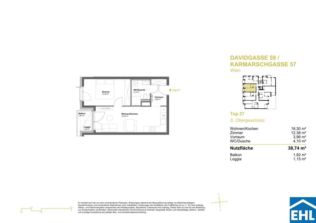Immobilie kaufen in Wien – 38,74 m², € 243.891 – Bild 6 von 6