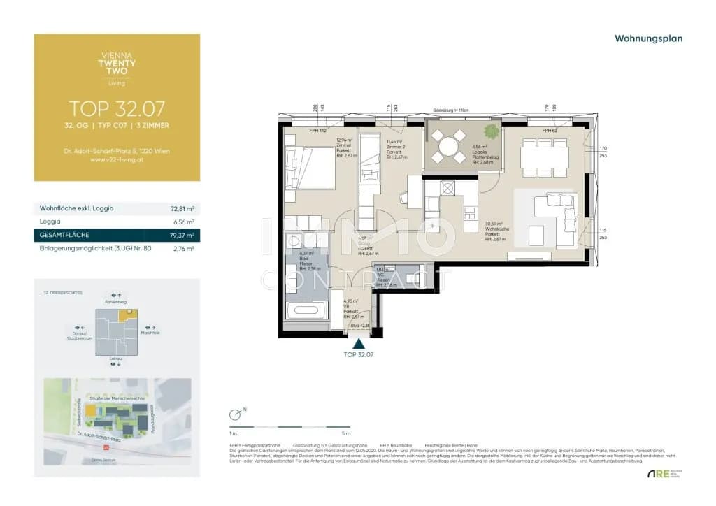 3-Zimmer-Wohnung kaufen in Wien – 72,81 m², € 765.000 – Bild 18 von 18