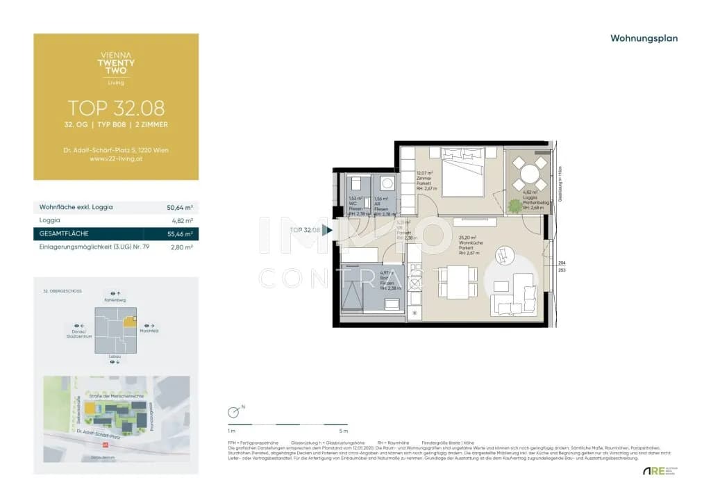2-Zimmer-Wohnung kaufen in Wien – 50,64 m², € 499.000 – Bild 13 von 13