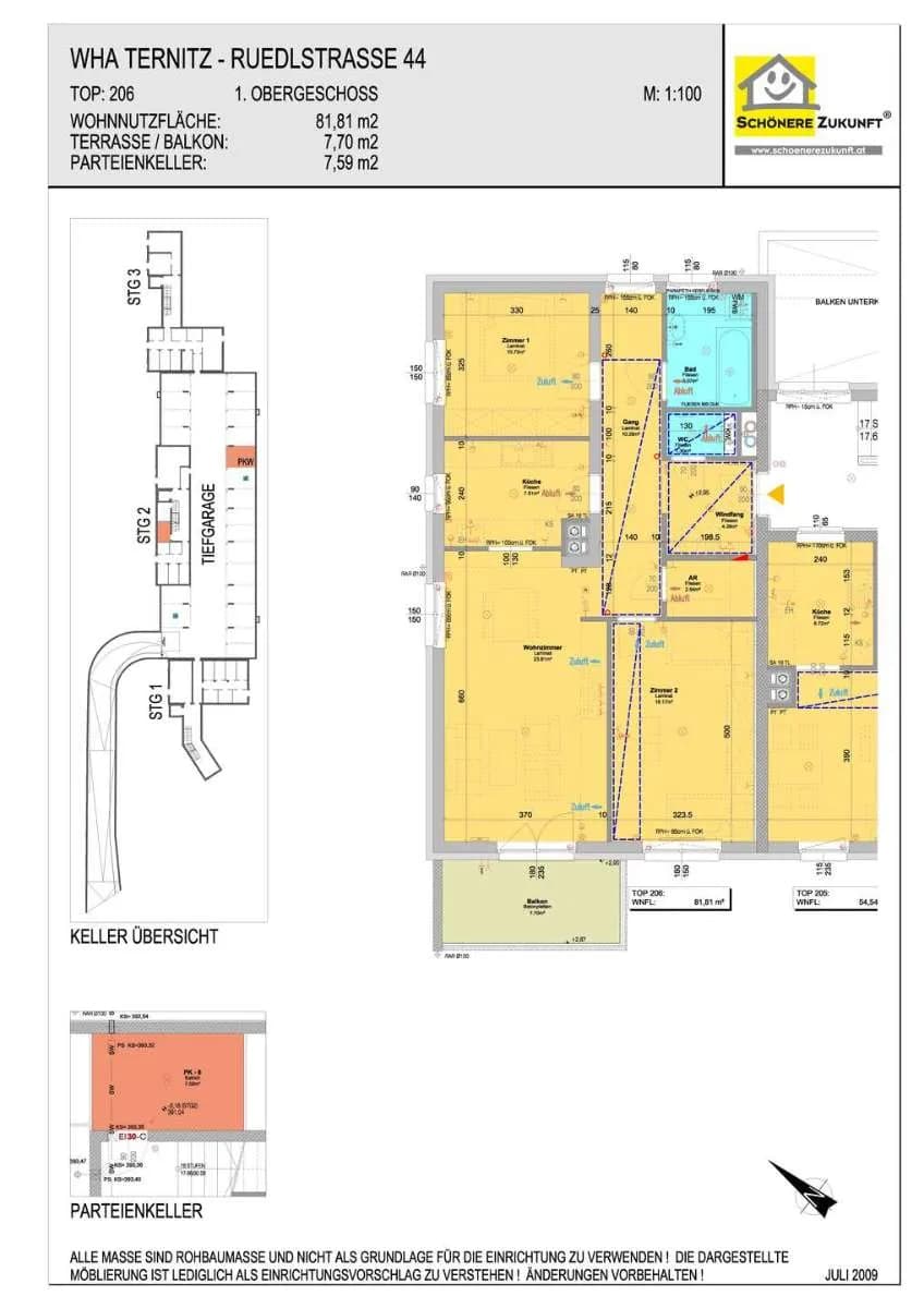 3-Zimmer-Wohnung mieten in Neunkirchen – 82,15 m², € 1.105 – Bild 10 von 10